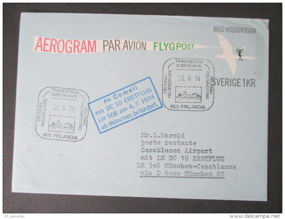 Schweden Ganzsachen / Aerogramme / Kartenbriefe usw. 31 Stück. Hoher Katalogwert. Tolle Stücke. 1881 - 1975