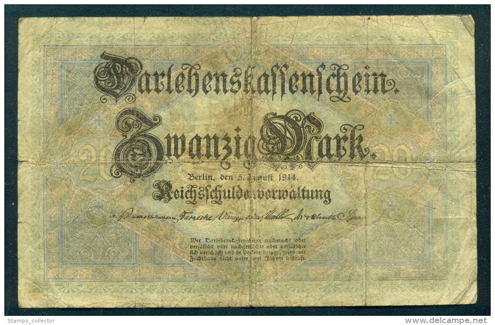 GERMAN EMPIRE, DEUTSCHES REICH - (DEUTSCHLAND / GERMANY) - 20 MARK, BERLIN - 1914 - 20 Mark