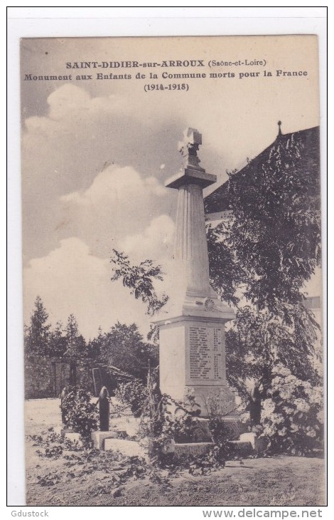 Saint-Didier-sur-Arroux (Saône Et Loire) Monument Aux Enfants De La Commune Morts Pour La France (1914-1918) - Other & Unclassified