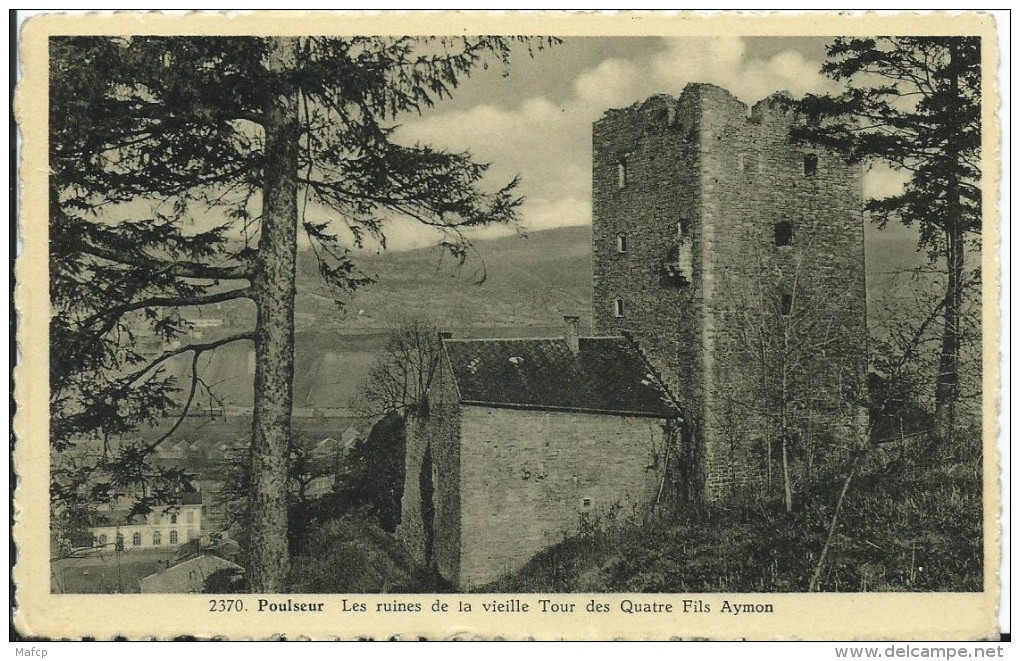 POULSEUR - LES RUINES DE VIEILLE TOUR DES QUATRE FILS AYMON - Châteaux