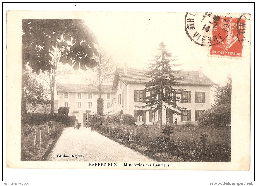 Charente - 16 - Barbezieux Usine Minoteries Des Lauriers 1914 - Otros & Sin Clasificación