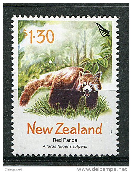 (cl. 5 - P.55) Nelle Zélande ** N° 2058 ( Ref. Michel Au Dos)  - Le Panda Roux - - Unused Stamps