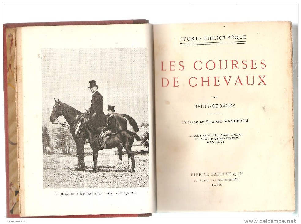 Equitation Les Courses De Chevaux De Saint Georges Editions Pierre Lafitte & Cie De 1912 - Equitation