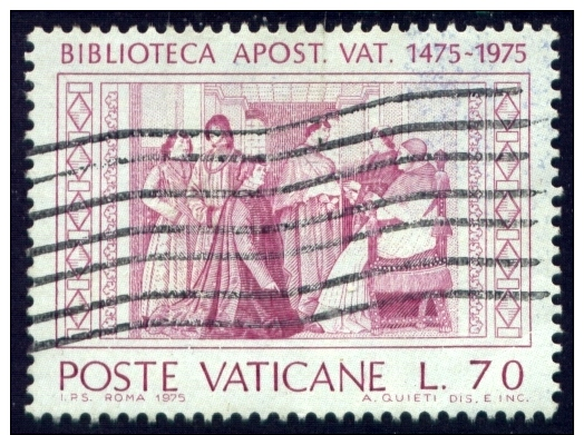 Vaticane 1975, Vaticaanstad, Vaticano, Vatican, Vatikan, Biblioteca, SG 643, Sc 582, Sass. 585 - Gebruikt