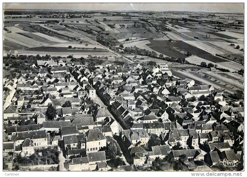 89  LIGNY LE CHATEL VUE AERIENNE    CARTE SEMI MODERNE 1960/1990 - Ligny Le Chatel