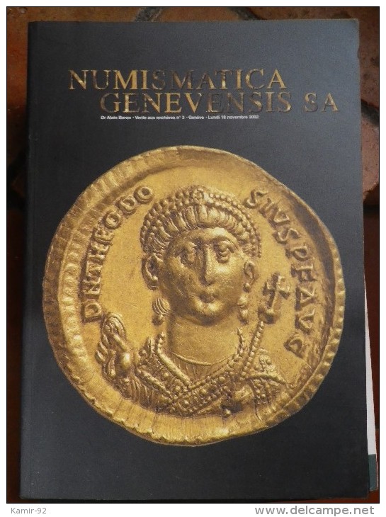 CATALOGUE  NUMISMATICA GENEVENSIS    VENTE ENCHERES 2002 N°2 - Literatur & Software