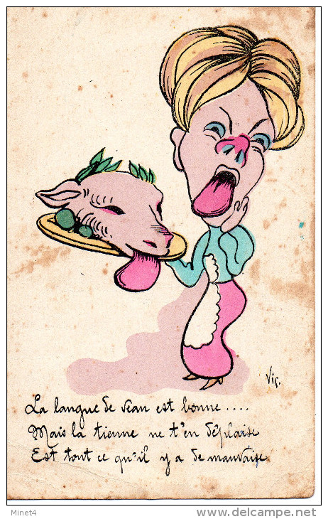 ILLUSTRATEUR VIC LA LANGUE DE VEAU    HUMOUR - Humour