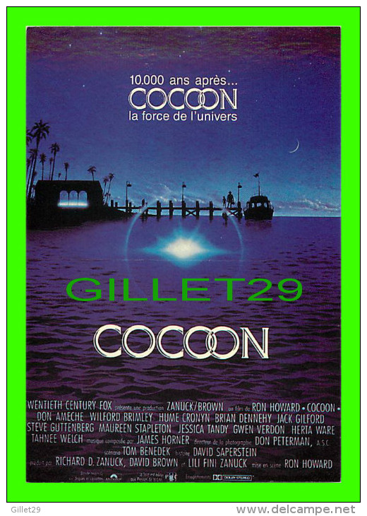 AFFICHES DE FILM - "COCOON"  RON HOWARD AVEC DON AMECHE- No NE 284 - ÉDITIONS F. NUGERON - - Affiches Sur Carte