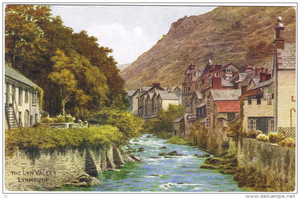 A R Quinton - The Lyn Valley, Lynmouth Colour Postcard - J Salmon No 3932 - Unused - Quinton, AR