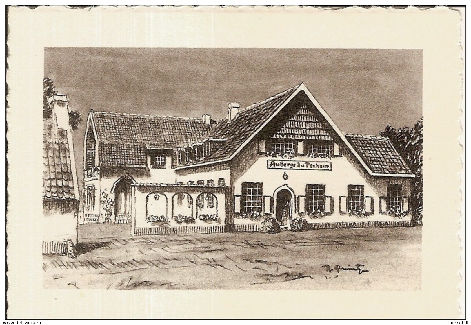 DEURLE-SINT MARTENS LATEM-AUBERGE DU PECHEUR - Direction Fernand Volckaert-mini Carte - Sint-Martens-Latem