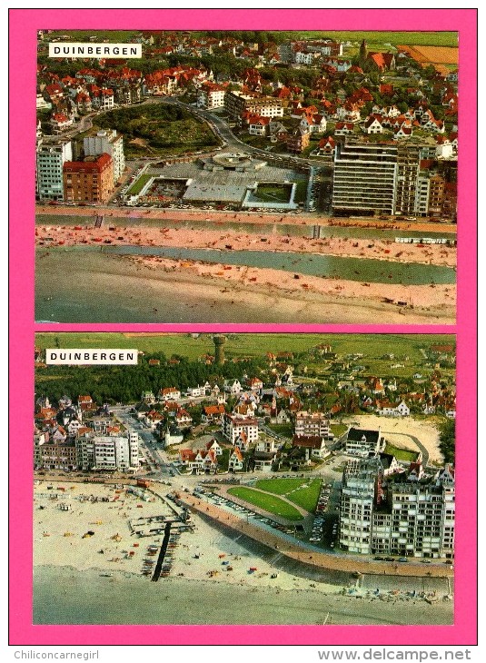 4 Cartes De Duinbergen - Knokke - 3 Vues Aériennes Différentes De La Plage Et La Digue - Multivues - VAN MIEGHEM - 5 - 99 Postkaarten