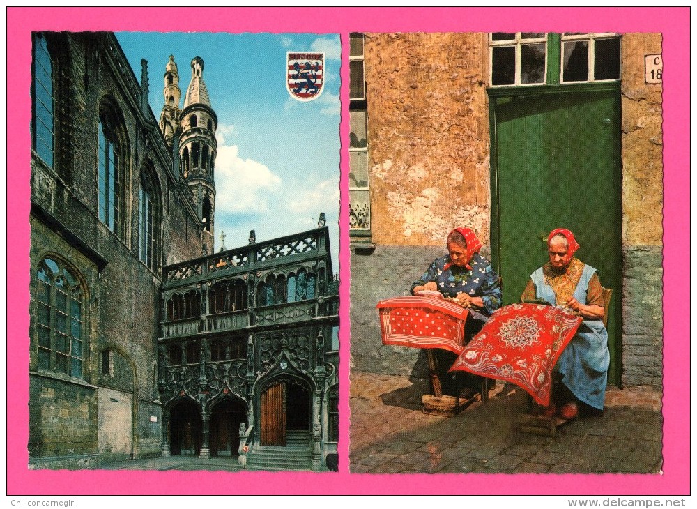 Lot De 14 Cartes De Brugge - Bonjour De Brugge - Dentellières - Basilique - Le Dijver - Hôtel De Ville - VAN MIEGHEM - 5 - 99 Postkaarten