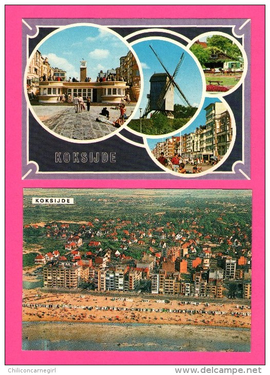 Lot de 25 Cartes de Koksijde - Vue aérienne - Plage et Digue - Ruines - Moulins - Casino et Tennis - Golf - VAN MIEGHEM