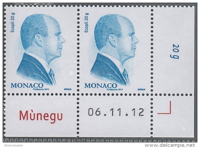 ** MONACO 2012 DUO  S.A.S. BLEU  NEUFS  **A27** - Unused Stamps