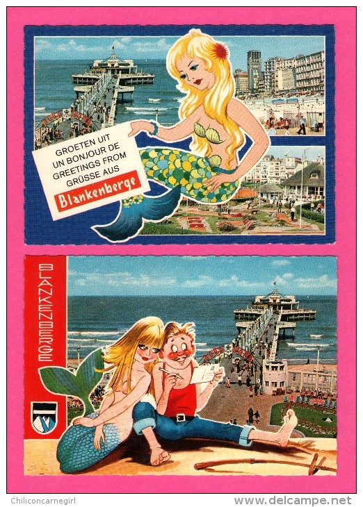 Lot De 28 Cartes De Blankenberge - Plage - Pier - Vue Aérienne - Maison De Pêcheur - Station - Port - VAN MIEGHEM - 5 - 99 Postkaarten