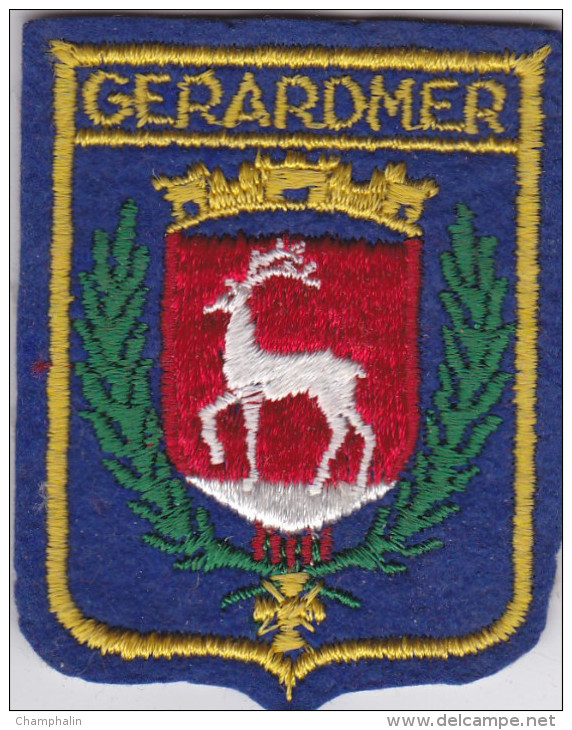 Ecusson Tissu - Gérardmer (88) - Blason - Armoiries - Héraldique - Ecussons Tissu