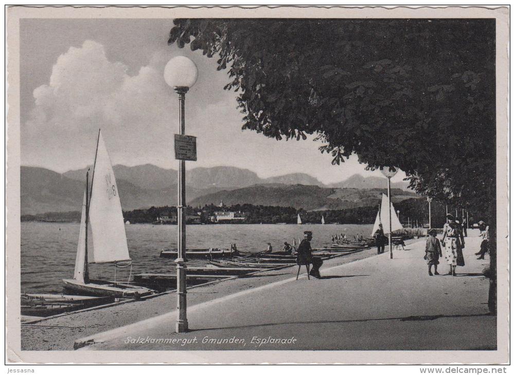 AK - GMUNDEN -  Esplanade 1942 - Gmunden