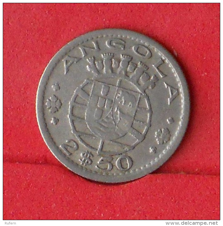 ANGOLA  2,5  ESCUDOS  1953   KM# 77  -    (Nº12649) - Angola