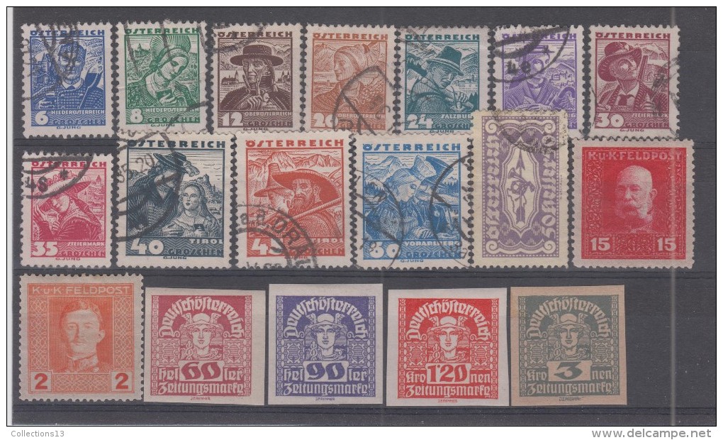AUTRICHE - Lot  121 Timbres - Collections