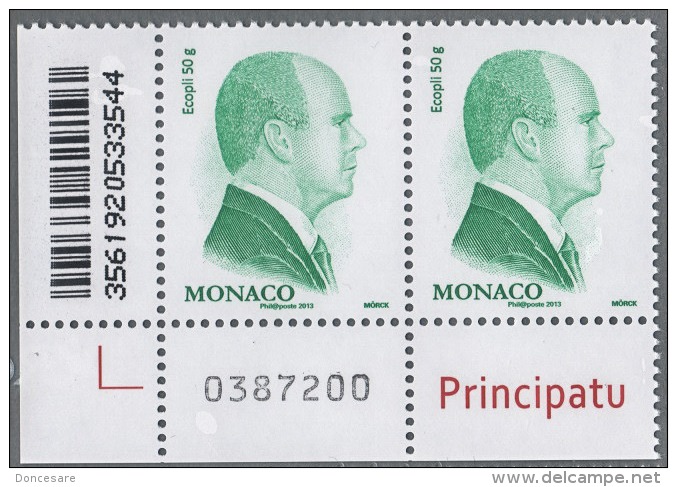 ** MONACO 2012 DUO  S.A.S. VERT  NEUFS  **A30** - Unused Stamps