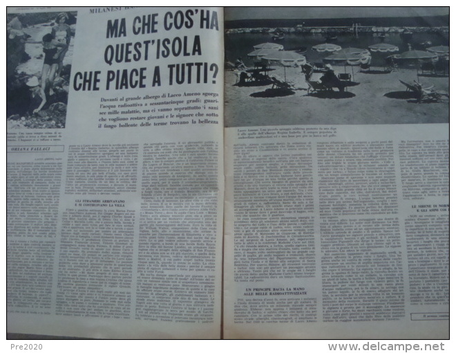 EUROPEO 1956 ISCHIA LACCO AMENO MARILYN MONROE ARTHUR MILLER PRATOLINO COPERTINA STACCATA - Altri & Non Classificati