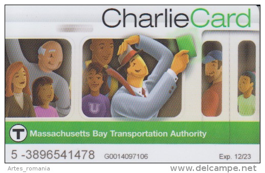 USA - United States Of America - Massachusetts - Subway And Bus Travel Card - - World