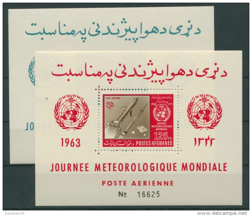Afghanistan 1963 Welttag Der Meteorologie Block 41/42 Postfrisch (R20778) - Afghanistan