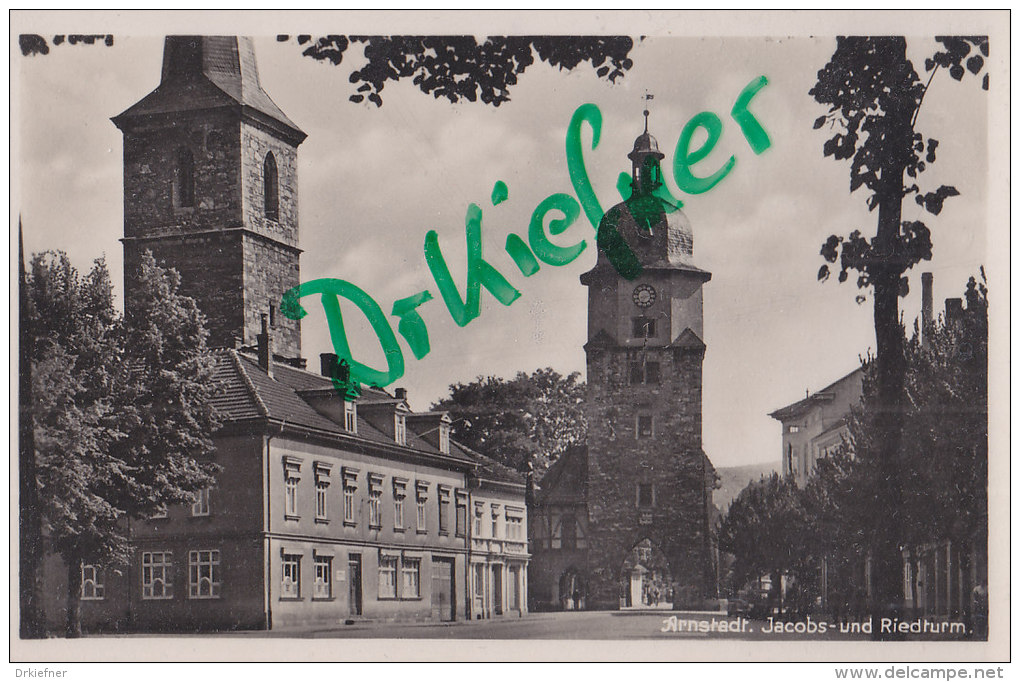 Arnstadt, Jacobsturm Und Riedturm, Um 1930 - Arnstadt