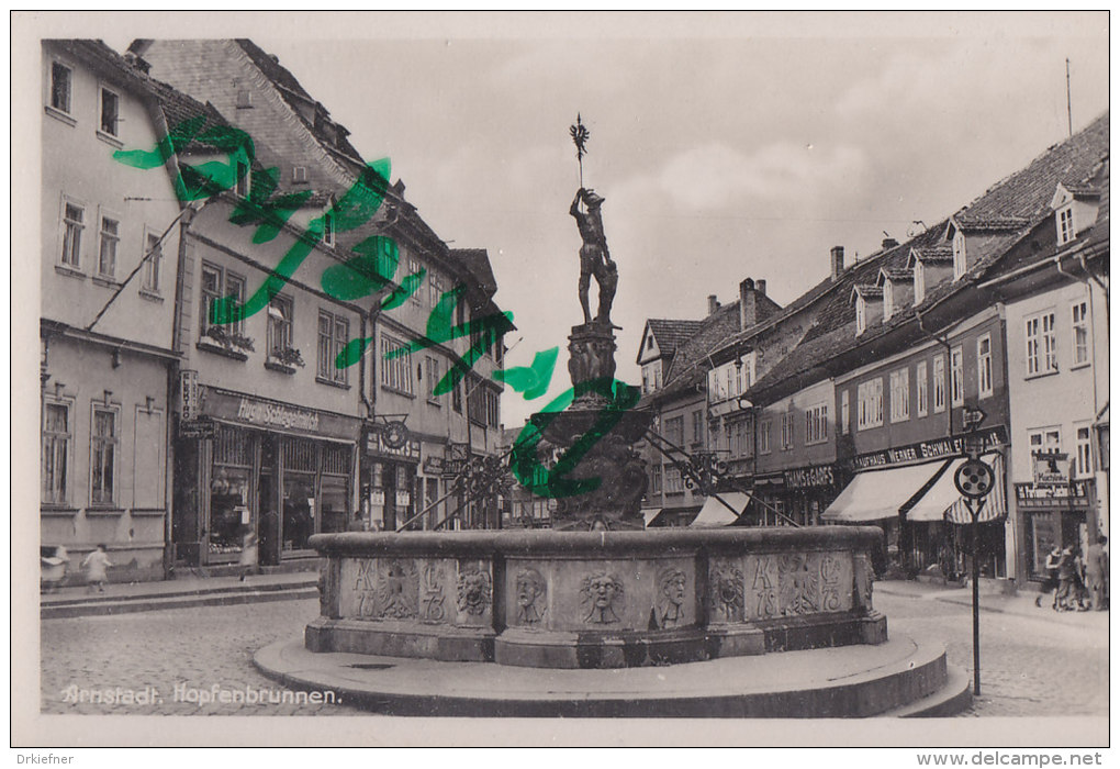 Arnstadt, Hopfenbrunnen, Um 1930 - Arnstadt