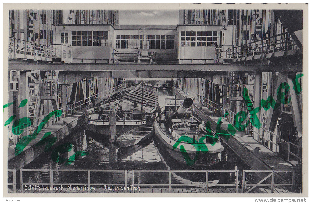 Schiffshebewerk Niederfinow, Blick In Den Trog, Um 1938 - Eberswalde