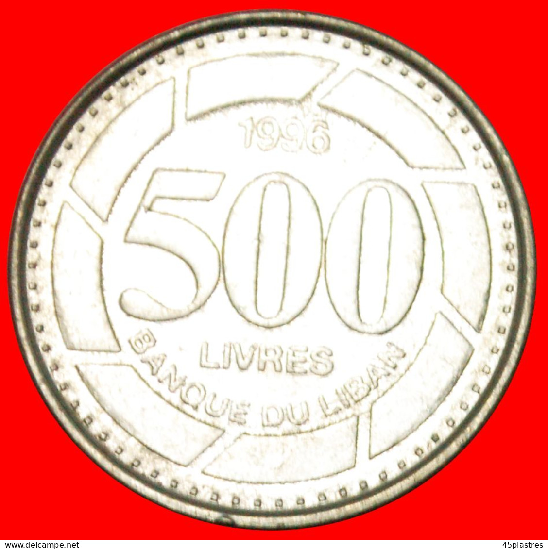 * CANADA (1995-2009): LEBANON  500 POUNDS 1996 NOT ERROR MULE CEDAR!LOW START NO RESERVE! - Liban