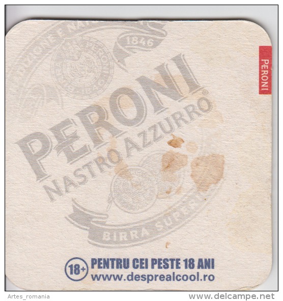 Label - Beer - Cardboard For Beer - Peroni Nastro Azzurro - Bière