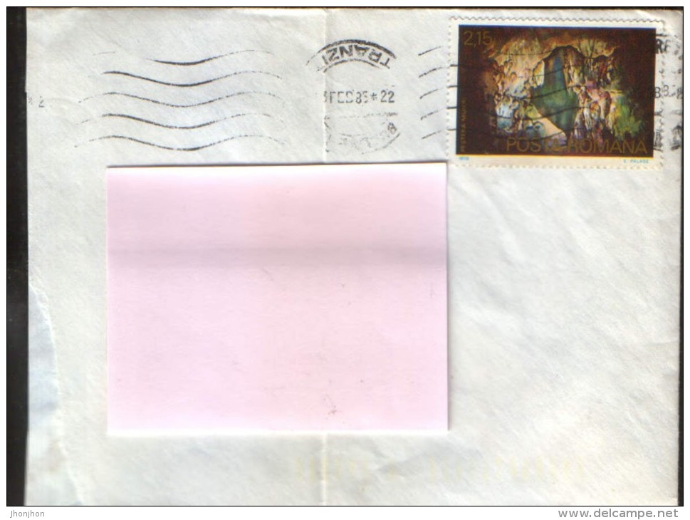 Romania - Letter Circulated In 1985 With Stamp Cave "Muierii" - Brieven En Documenten