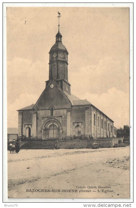 61 - BAZOCHES-SUR-HOENE - L'Eglise - Edition Chérel - Bazoches Sur Hoene