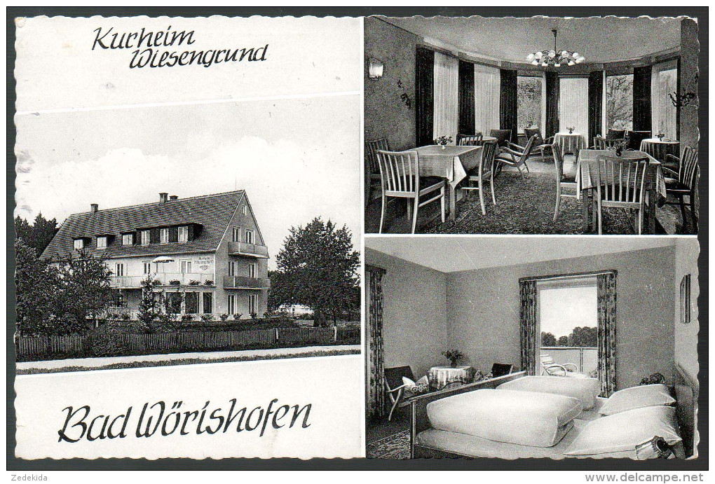 0860 - Alte MBK Ansichtskarte - Bad Wörishofen - Kurheim Wiesengrund Innenansicht 1961 - Bad Woerishofen