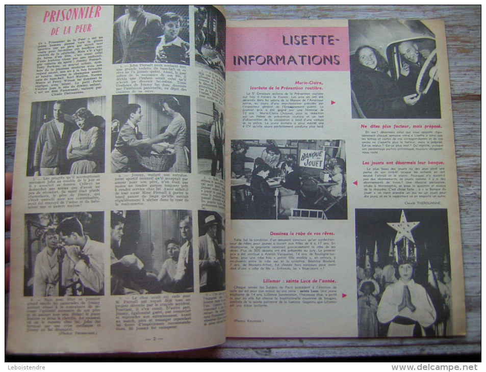 JOURNAL   LISETTE   N ° 10  9 MARS 1958     BETTY MONTE UN CIRQUE - Lisette
