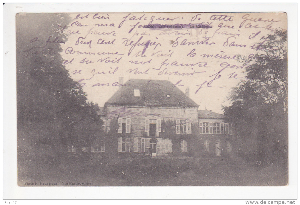 COMBLES EN BARROIS (55-Meuse) Le Château, Ed. Vve Martin 1915 Environ - Autres & Non Classés