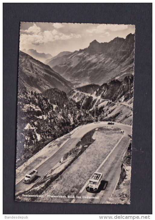 Suisse BE Sustenstrasse Himmelrank Blick Ins Gadmental ( Autobus Autocar Photoglob Wehrli A. G. ) - Gadmen 