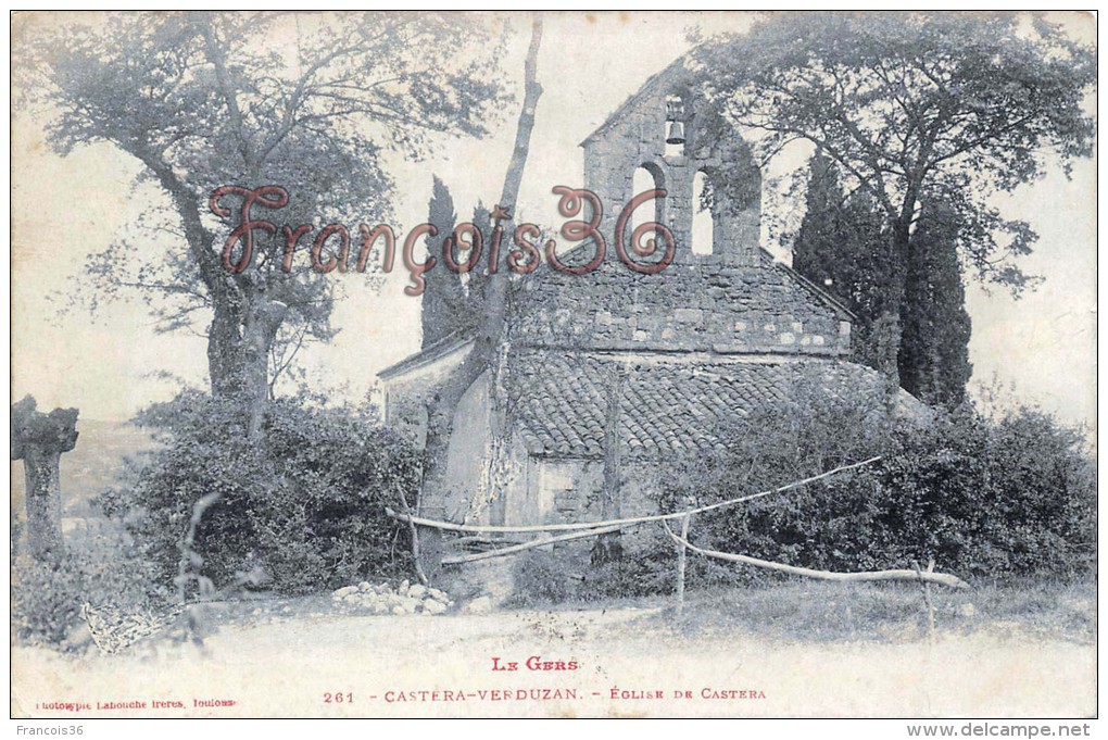 (32) Castera Verduzan - Eglise De Castera - 2 SCANS - Castera