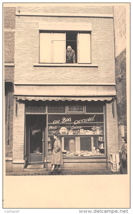 Carte Photo à Situer - Epicerie-Fruits-Légumes "Au Bon Accueil" "Chez Henri" - Belle Animation - Shops