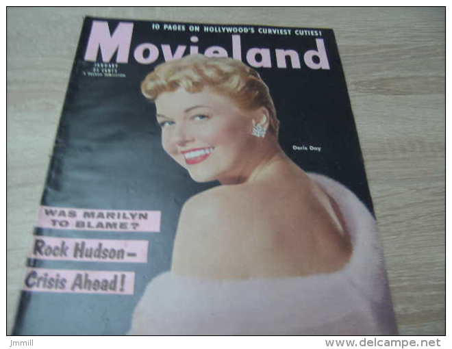 Pin Up Vintage : Magazine Movieland Year 1955 January Doris Day - Entertainment