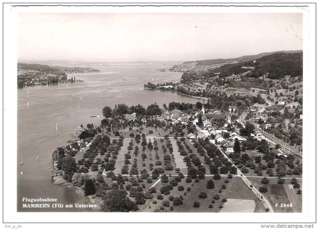 Schweiz - Mammern Am Untersee - Luftaufnahme - Bahnpost  - Bahnpoststempel - Mammern