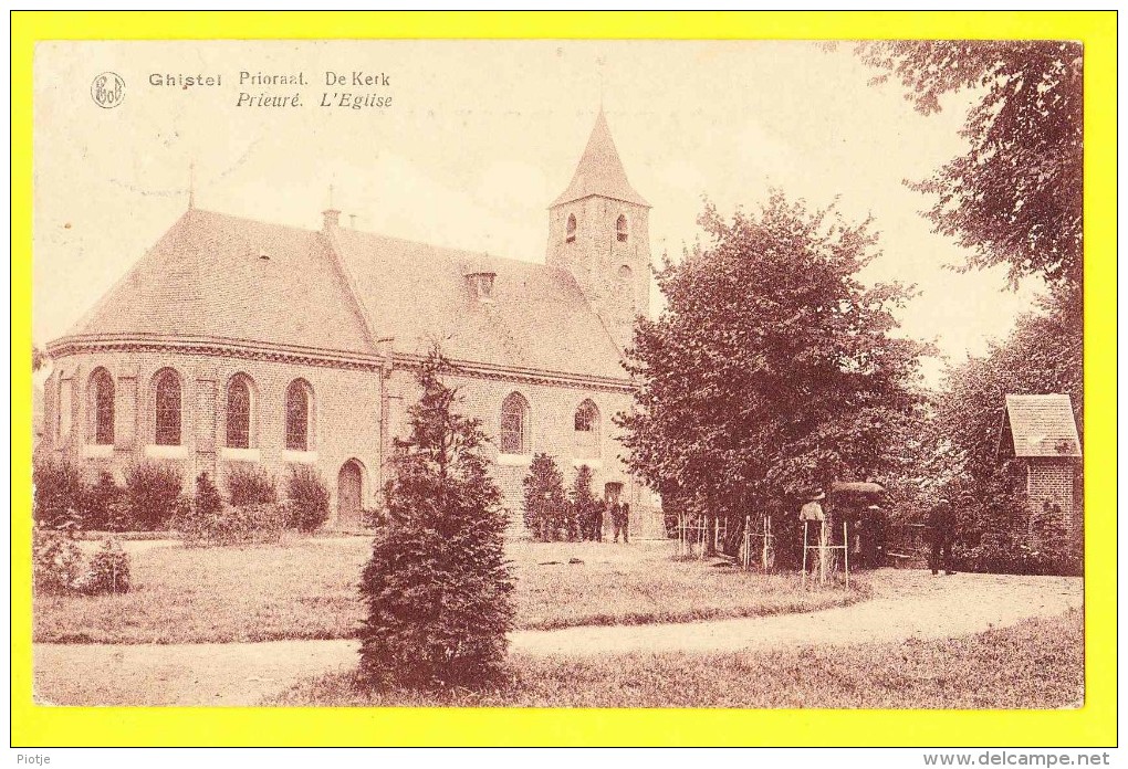 * Gistel - Ghistel - Ghistelles (Oostende - Ostende) * (PhoB) Prioraat De Kerk, Prieuré L'église, Kirche, Church, Rare - Gistel