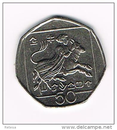 -0-   CYPRUS  50 CENTS   1994 - Chypre