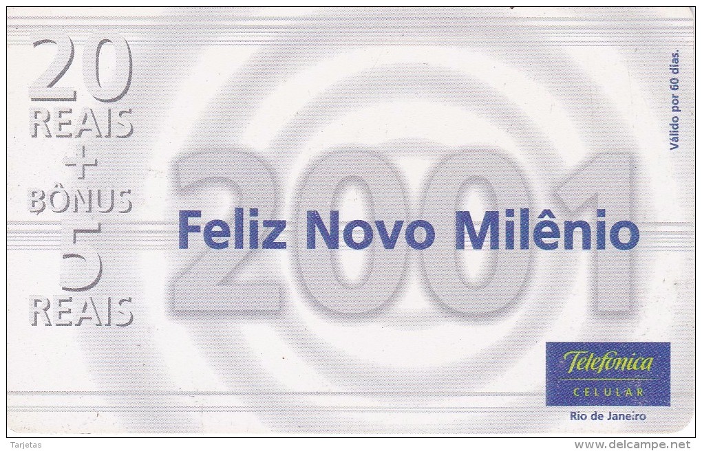 TARJETA DE BRASIL DE NAVIDAD (CHRISTMAS) FELIZ NUEVO MILENIO - Noel