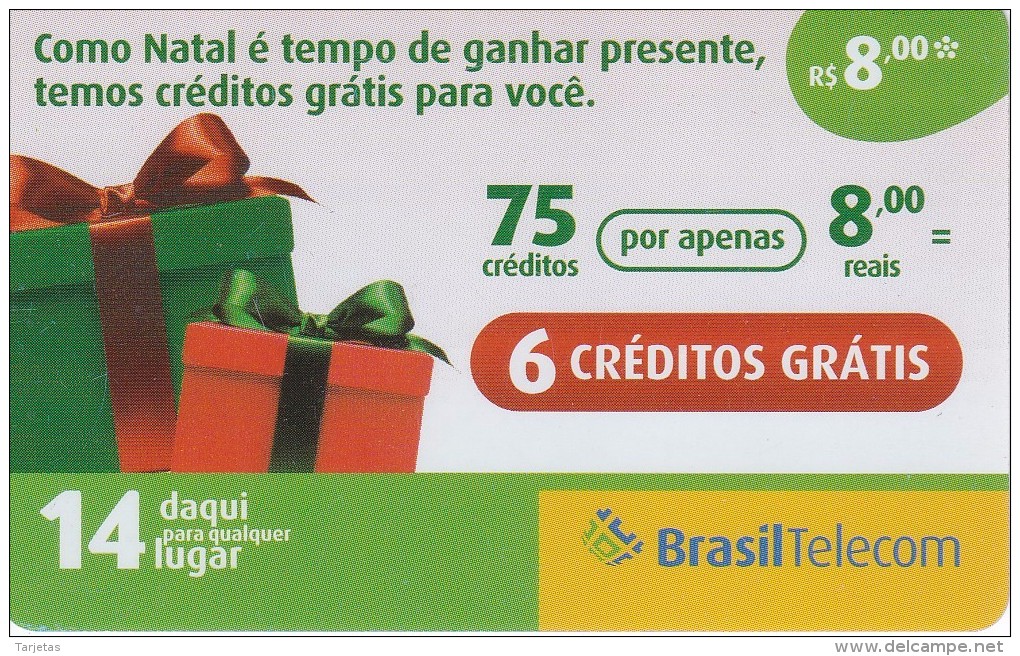 TARJETA DE BRASIL DE NAVIDAD (CHRISTMAS) REGALOS - Noel