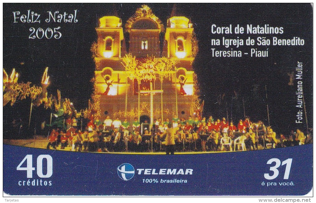 TARJETA DE BRASIL DE NAVIDAD (CHRISTMAS) CORAL DE NATALINOS - Noel