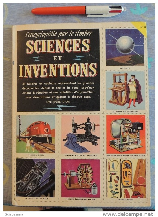 L'encyclopédie Par Le Timbre N°50 : Sciences Et Inventions Par A. Hamilton Et W. Bolin - 1958 - Complet - Sammelbilderalben & Katalogue