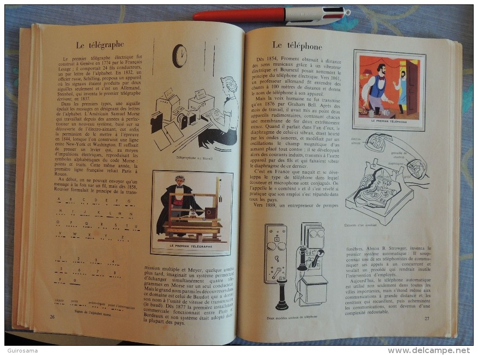 L'encyclopédie par le timbre n°50 : Sciences et inventions par A. Hamilton et W. Bolin - 1958 - complet
