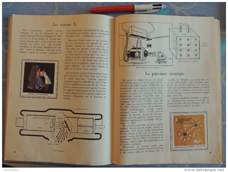 L'encyclopédie par le timbre n°50 : Sciences et inventions par A. Hamilton et W. Bolin - 1958 - complet